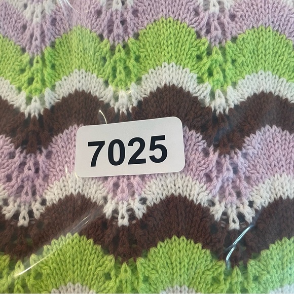 Olivia Rubin Hailey Green Brown Cotton Pointelle Mini Dress 27025 - Picture 9 of 9